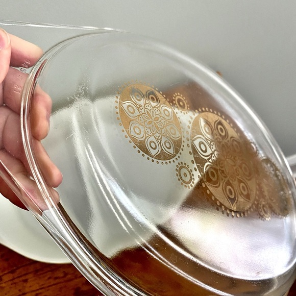 Vintage Pyrex Daisy Green Divided Ovenware Dish With Lid 1.5 Qt - Picture 10 of 16